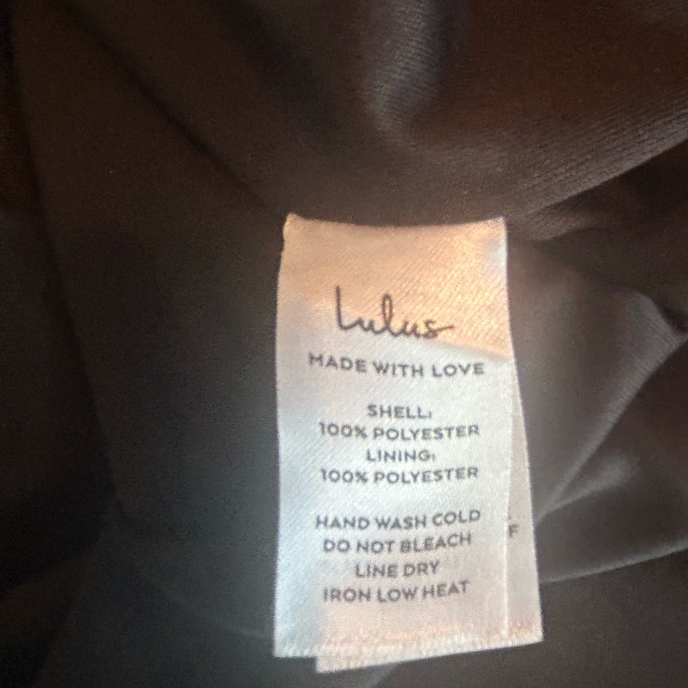 Lulu's Black One-Shoulder Long Sleeve Sheath Dress - Picture 5 of 5